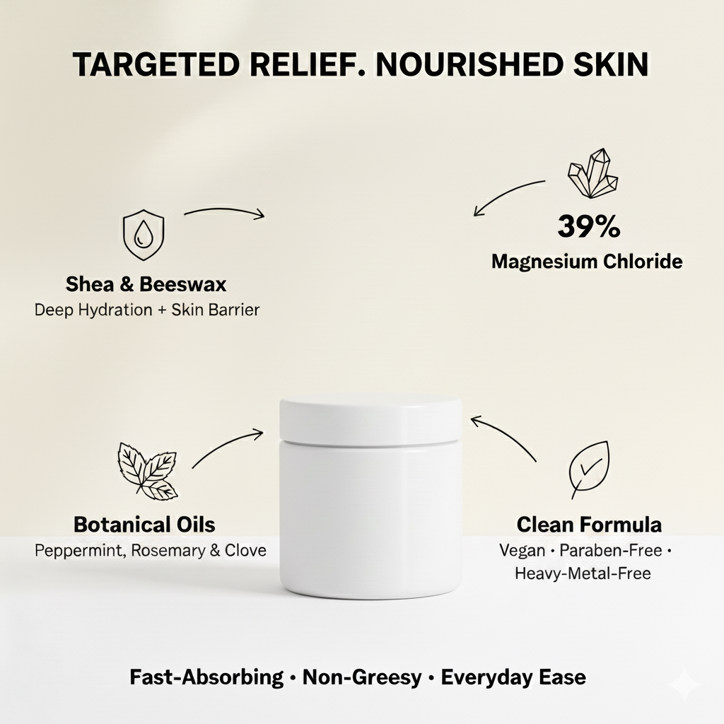 Magnesium creme - Relieves Muscle Tension & Cramps